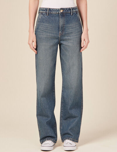 Jeans boyfriend denim dirty femme