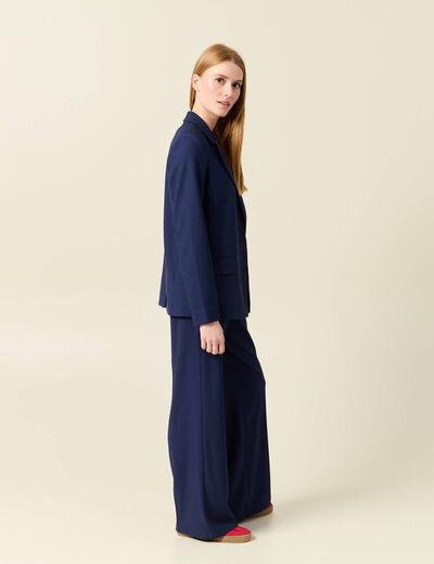Blazer éco-responsable bleu marine femme