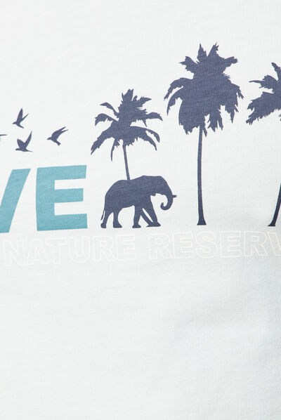T-shirt manches courtes bleu clair homme