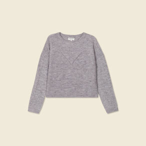 pull manches longues gris clair femme Pull manches longues gris clair femme