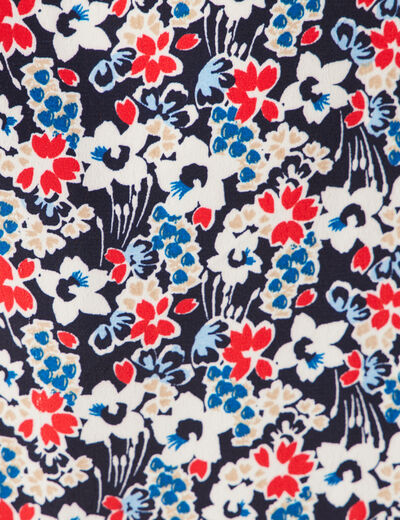 Chemise éco-responsable bleu marine femme