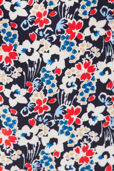 Chemise éco-responsable bleu marine femme