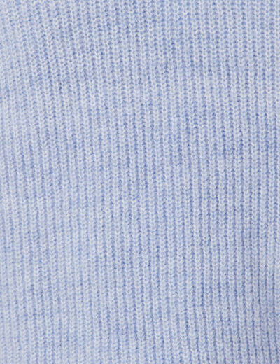 Pull éco-responsable bleu gris femme