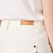 Jeans straight 5 poches denim blanc femme