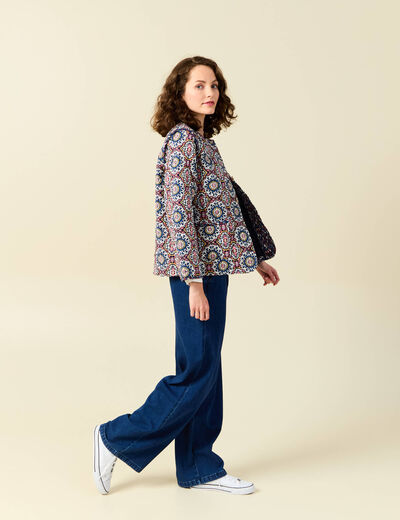 Veste éco-responsable bleu marine femme
