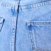 Jeans slouchy 7/8ème denim baby bleu femme