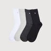 Lot de 4 paires de chaussettes noir femme