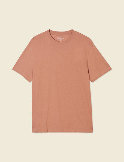 T-shirt manches courtes vieux rose homme