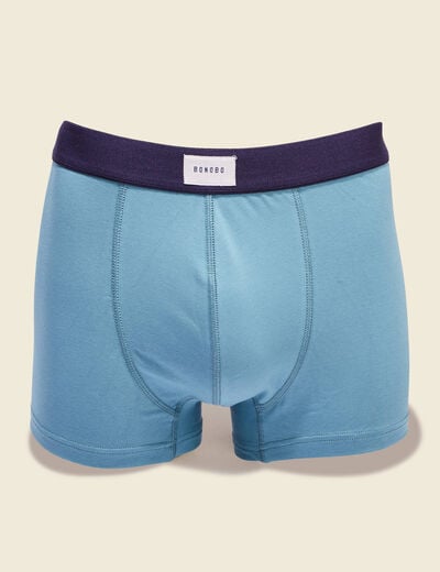 Lot 2 boxers bleu pétrole homme