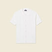 Chemise manches courtes tricot ecru homme