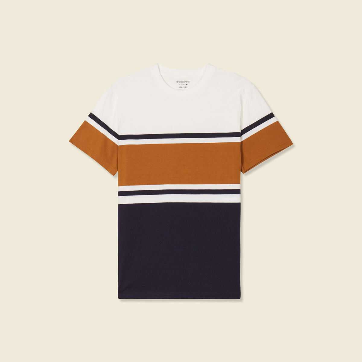 T-shirt manches courtes ecru homme