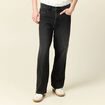 Jeans large 5 poches denim snow noir homme