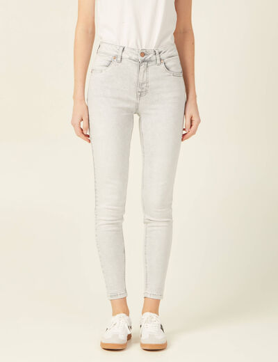 Jeans skinny éco-responsable denim gris femme