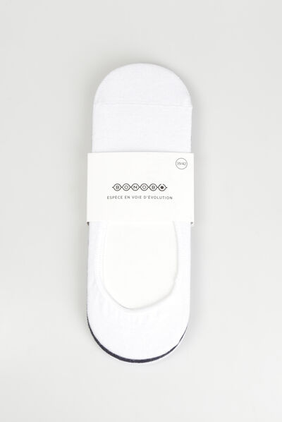 Lot 3 paires chaussettes blanc homme