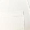 Jeans large taille haute denim blanc femme