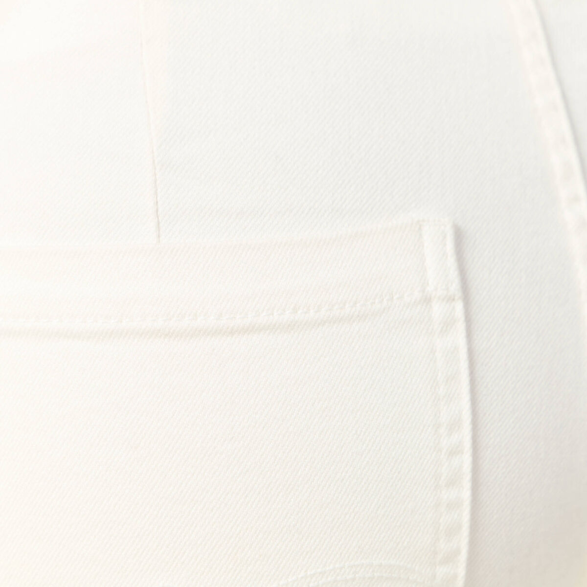Jeans large taille haute denim blanc femme