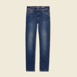 Jeans skinny push up 7/8ème denim brut femme