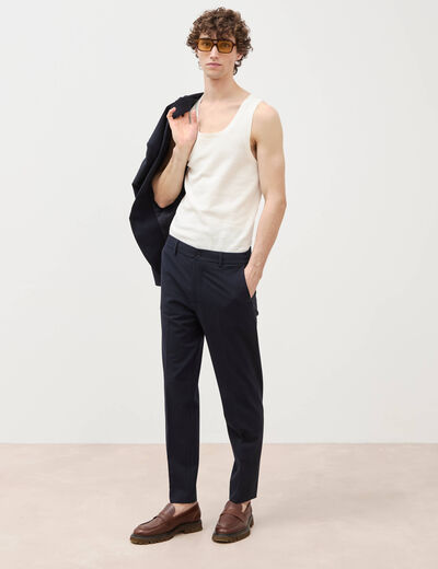 Pantalon bleu marine homme
