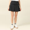 Jupe-short droite noir femme