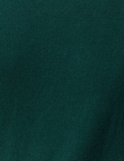 Pull manches longues vert foncé femme