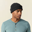 Bonnet tricoté fabriqué en France gris foncé homme
