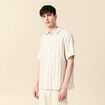 Chemise manches courtes ecru homme
