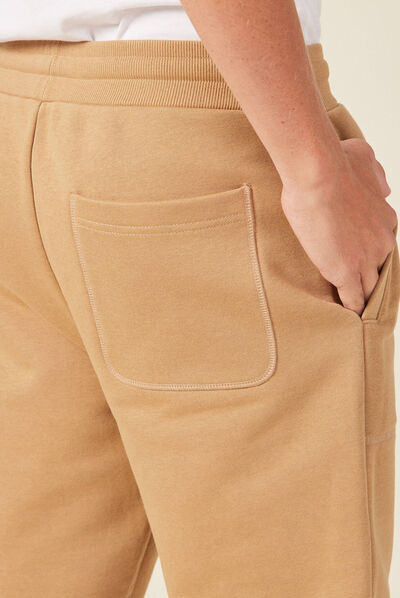 Pantalon jogging beige homme