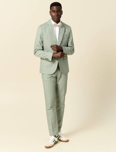 Pantalon chino vert olive homme