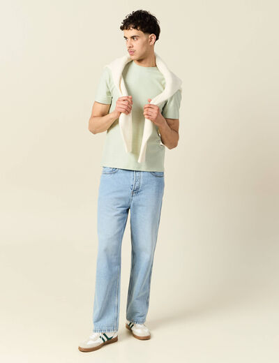 T-shirt manches courtes vert clair homme