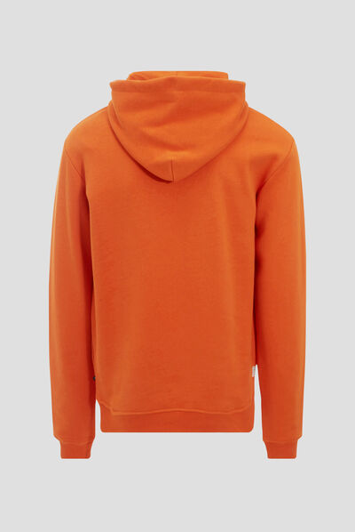 Sweat manches longues orange homme
