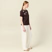 T-shirt éco-responsable marron femme