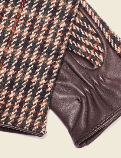 Gants en cuir marron femme