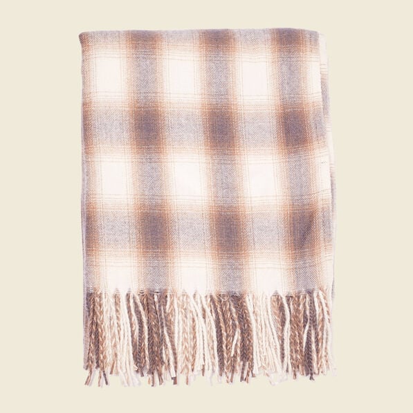 echarpe a franges marron homme Écharpe à franges marron homme