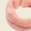 Snood tricoté fabriqué en France orange foncé femme