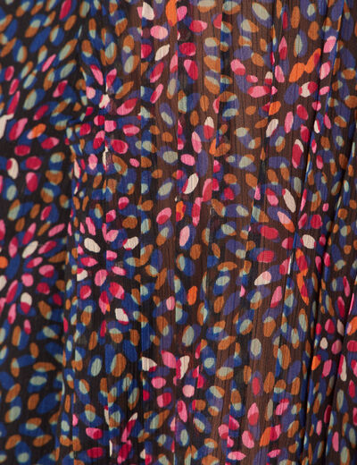 Blouse éco-responsable multicolore femme
