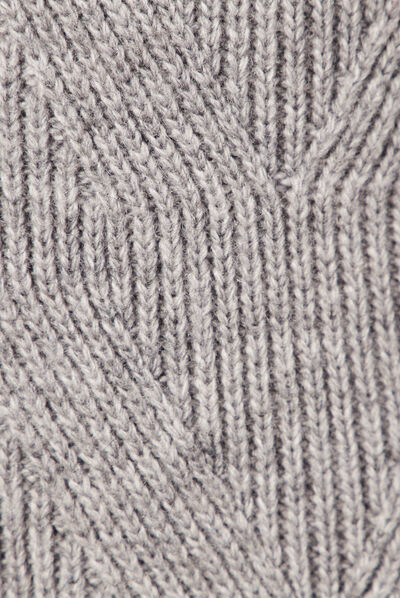 Pull manches longues gris homme