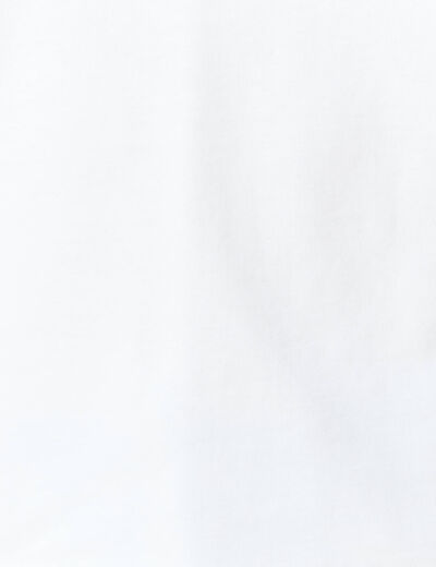 T-shirt manches courtes blanc femme