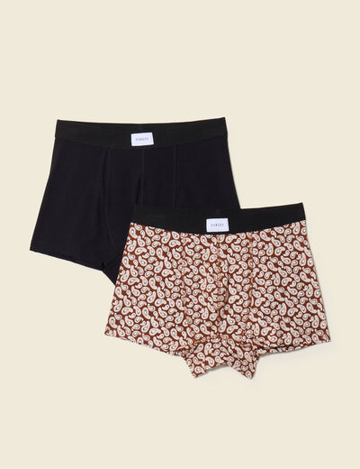 Lot 2 boxers noir homme
