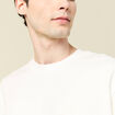 T-shirt ample col rond coton ecru homme