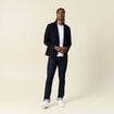 Veste blazer cintrée bleu marine homme
