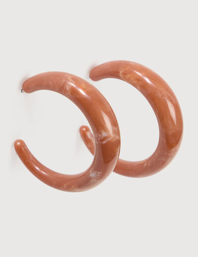 Cr&eacute;oles marron clair femme