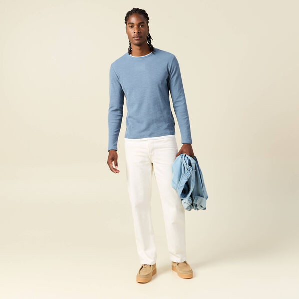 T-shirt manches longues bleu gris homme