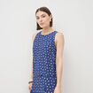 Top sans manches bleu marine femme