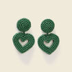 Boucles d'oreilles vert femme