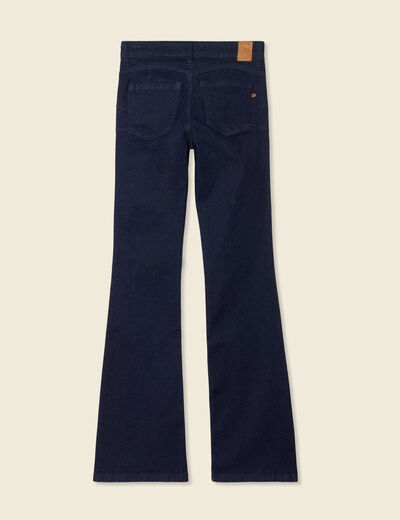 Jeans bootcut 5 poches denim brut femme