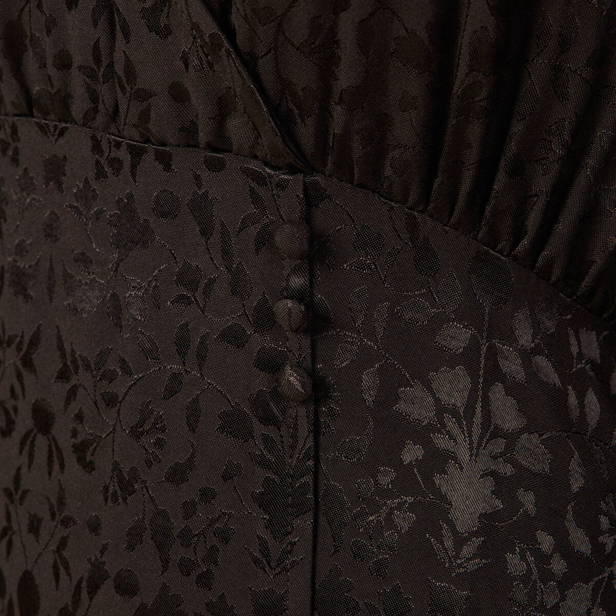 Robe évasée satin noir femme