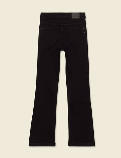 Jeans bootcut denim noir femme