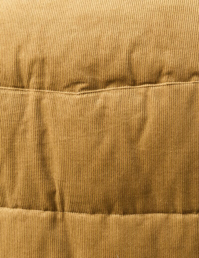 Doudoune droite courte sans manches camel homme