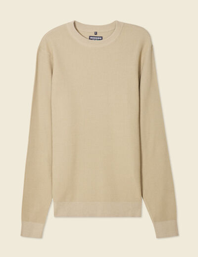Pull éco-responsable gris homme