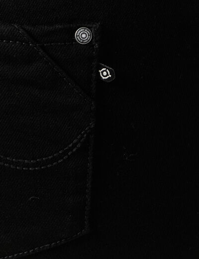 Jeans Vanessa - slim taille basse 7/8ème denim noir femme